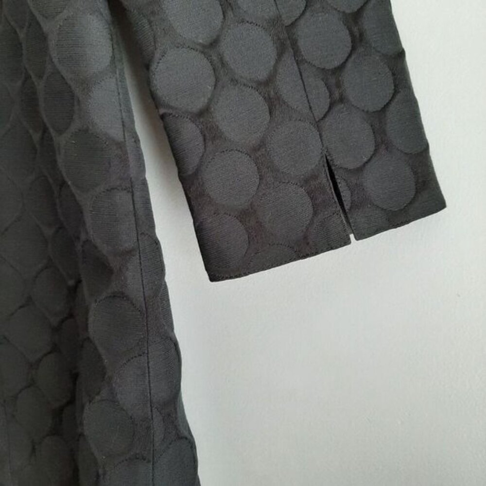NOVELTI / Textural Tonal Polka Dot Fabric Modern Coat Jacket Sz 8 - Picture 10 of 13